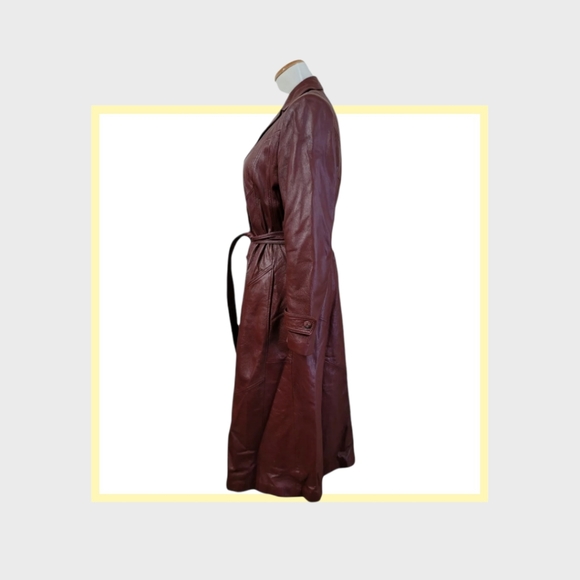 Wilsons Leather Brown Long Jacket - Picture 3 of 5